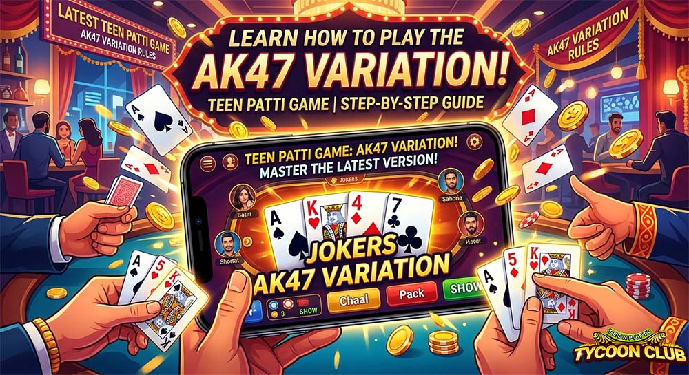 How to Play the AK47 Variation in the Latest Teen Patti Game?